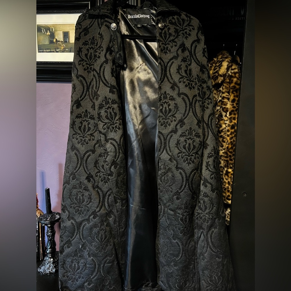 Draculas clothing long cloak
